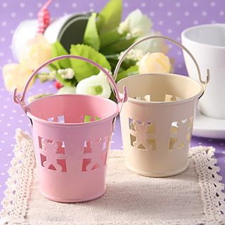 Metal Favor Pail With Bear Cut–outs – Set of 6 (More Colors)