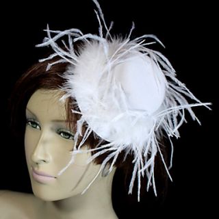 Gorgeous Velvet And Feather Bridal Hat/Headpiece