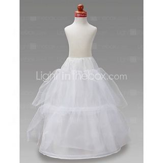 Flower Girl Taffeta Ball Gown 2 Tier Floor length Slip Style/ Wedding Petticoats