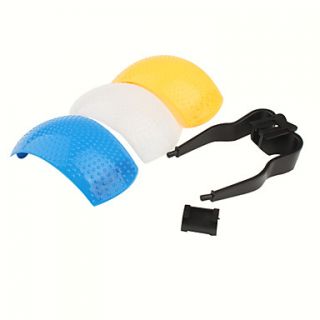 Universal 3 Colors Pop Up Flash Diffuser Cover for Camera