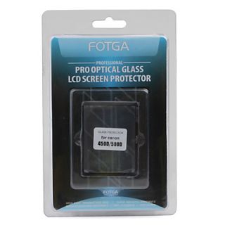 Fotga Premium LCD Screen Panel Protector Glass for Canon EOS 450D/500D