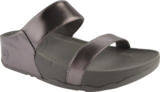 Womens FitFlop Lulu Slide   Pewter Casual Shoes