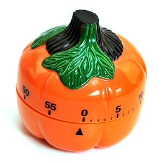 Pumpkin Shaped 60 Minute Kitchen Cooking Mechanical Timer