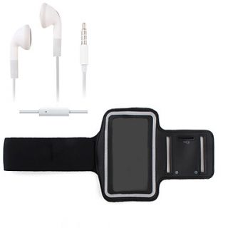 Slim Trendy Sport Armband for iPhone 4 / 4S (with Earphone, Microphone)
