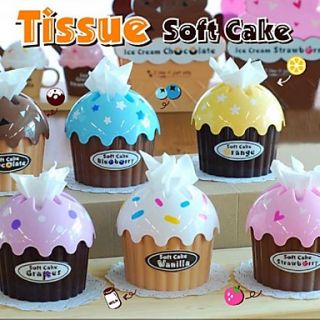 Plastic Cupcake Tissue Box Favor – Assorted Colors