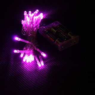 30 LED Pink Light 2 Mode LED String Fairy Lamp for Christmas (3xAA)