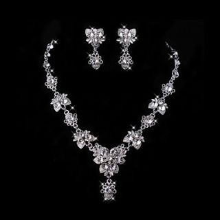 Fantastic Ladies Necklace and Earrings Jewelry Set (50 cm)