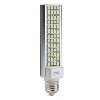 E27 9W 52x5050 SMD 520 600LM 5500 6500K Natural White Light LED Corn Bulb (110 240V)