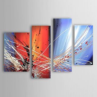 Hand painted Landscapes Oil Painting with Stretched Frame   Set of 4