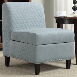 Handy Living Wrigley Storage Side Chair 340SC AAA Color Sky Blue