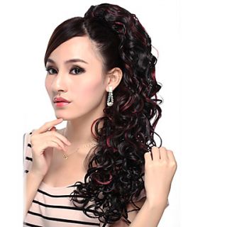 Extra Long High Quality Synthetic Silk Straight Ponytail Four colors