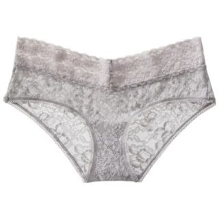 Gilligan & OMalley Womens All Over Lace Hipster   Mesa Grey XS