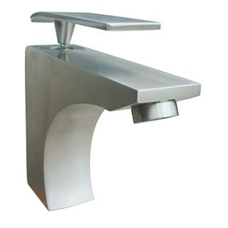 Morden Stainless Steel Bathroom Sink Faucet Brushed Finish