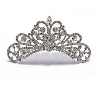 Gorgeous Cubic Zirconia And Rhinestone Tiara