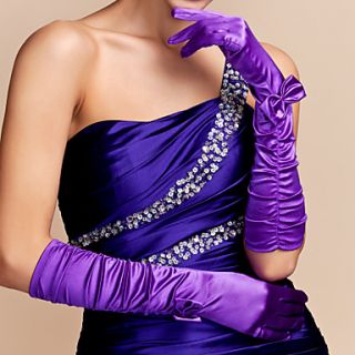 Satin With Bow Party/ Evening Gloves (More Colors)