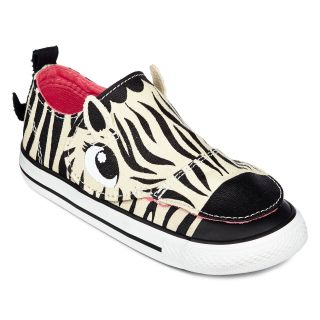 Converse All Star Chuck Taylor No Problem Zebra Toddler Girls Sneakers, Wht/blk,