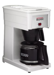 BUNN O Matic Residential GRX Basic Home Brewer, 10 Cup, Pourover, Decanter Included, White