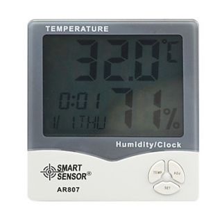 Mini Digital Hygrometer with Thermometer and Alarm Clock
