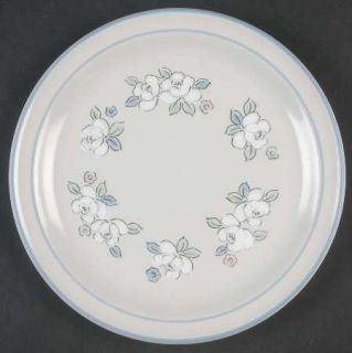 Hearthside Fleur De Lune Salad Plate, Fine China Dinnerware   Chantilly, Blue &