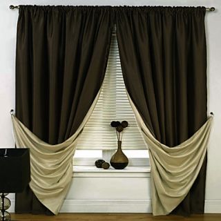 (One Pair) Solid Energy Saving Classic Curtain