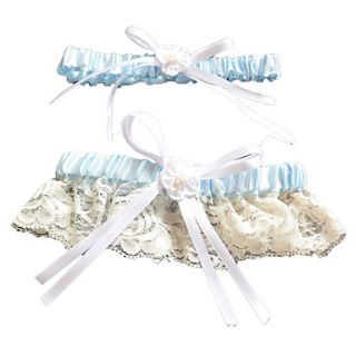 2 Piece Lace/Polyester With Bowknot Wedding Garters