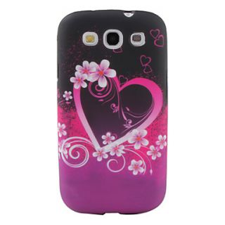 Heart Flower Pattern TPU Case for Samsung Galaxy S3 I9300 (Multi Color)