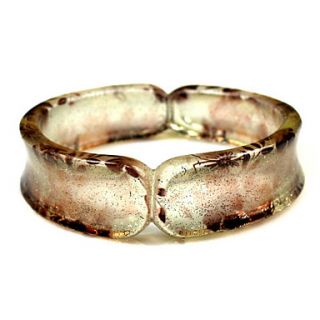 Ladies Resin Round Bangles Classic Bracelet With Star Sand