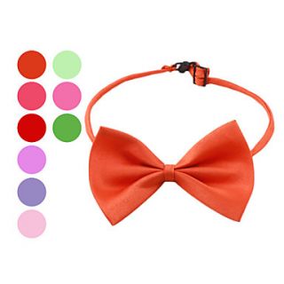 Elegant Adjustable Bowtie Collar Necklace for Dogs (Random Colors)
