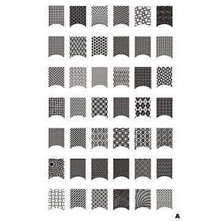 42 Pattern Nail Art Stamp Stamping Image Template Plate