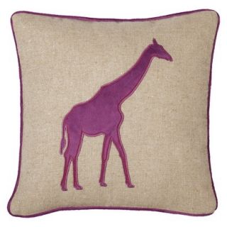 Mudhut Modern Giraffe Decorative Pillow