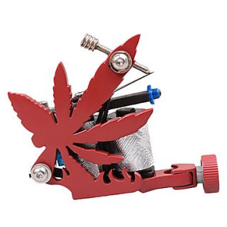 Leaf Design Casting Cast Iron Tattoo Machine for Liner and Shader