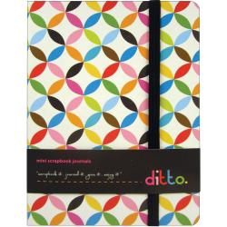 Ditto Mini Scrapbook Journal 2/pkg black and White Multi