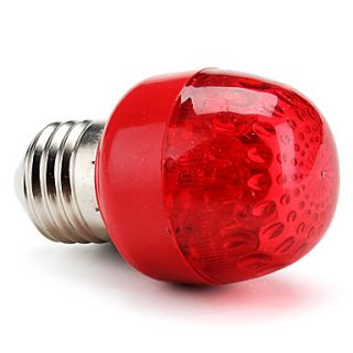 E27 1W Red Light LED Ball Bulb ((170 250V)