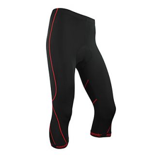 Santic Mens Coolmax Material Cycling 3/4 Shorts Red Trace