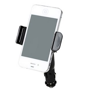 360 Degrees Adjustable Car Holder with USB Charging for iPhone and Samsung Galaxy S3 I9300