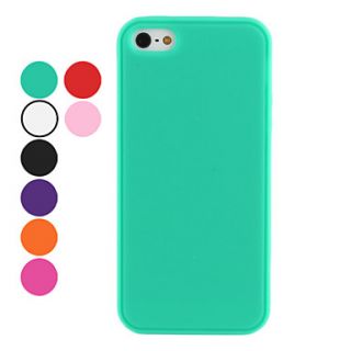 Solid Color Soft Case for iPhone 5/5S (Assorted Colors)