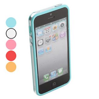 Intermediate Transparent Bumper Case for iPhone 5/5S (Assorted Colors)