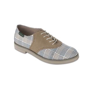 Eastland Sadie Lace Up Oxfords, Taupe Plaid, Womens