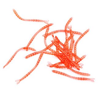 Flavorous Red Worms Soft Bait (20 Pcs/Packed)