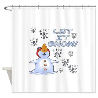  let it snow Shower Curtain  Use code FREECART at Checkout