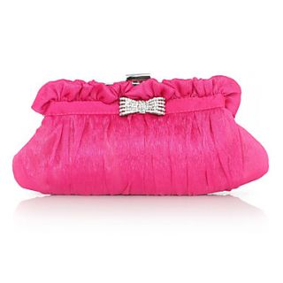 Elegant Satin with Crystal Evening Handbag/Clutches(More Colors)