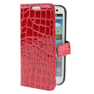 Crocodile Pattern PU Leather Case with Stand for Samsung Galaxy S3 I9300 (Assorted Colors)