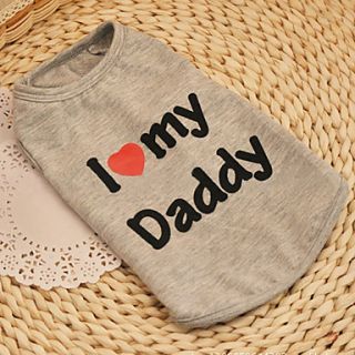 I Love My Daddy Cotton Vest for Dogs (XS XXL)