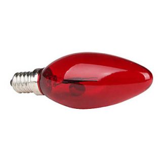 E14 1 LED Red Light Candle Lamp Bulb (220V)