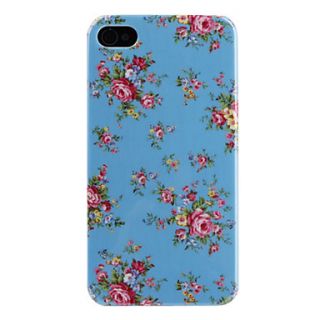 Flower Pattern Hard Case for iPhone 4 and 4S (Assorted Colors)