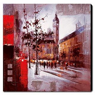 Hand painted Oil Painting City and Architecture Landscape 1211 LS0010
