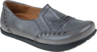 Womens Kalso Earth Shoe Shake   Dark Grey Soft Calf Casual Shoes
