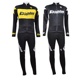 Kooplus Star Series Mens Cycling Suits with Fleece Side