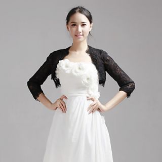 Half Sleeve Lace Wedding/Evening Jacket/Wrap (More Colors)