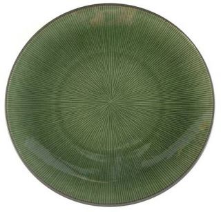 Mikasa Bali Breeze Dinner Plate, Fine China Dinnerware   Green Lines,Coupe